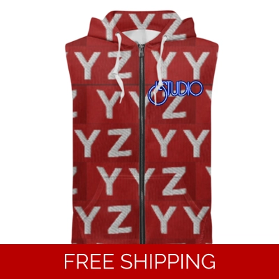 Custom Zipper Sleeveless Hoodie YYZ 2